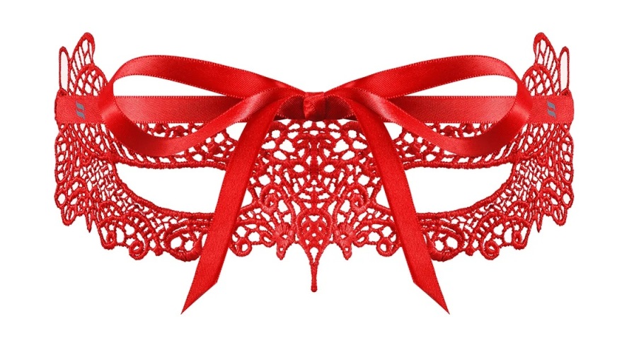 Warning! You’ll feel a blush on your face at the thought of ... Obsessive - A701 Mask - Red photo-3