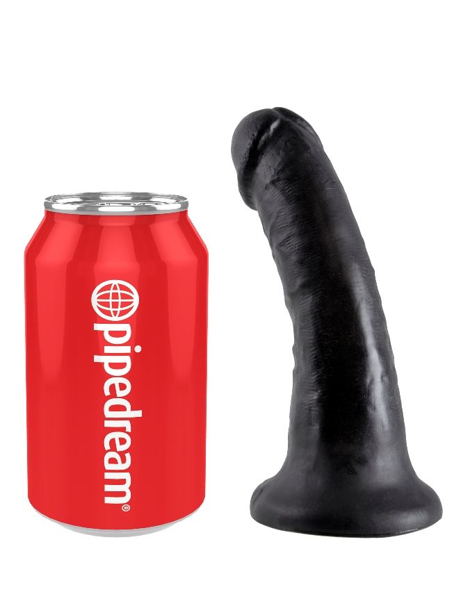 Do you want your first dildo to look and feel just like the ... King Cock - Cock 6″ - Black photo-5