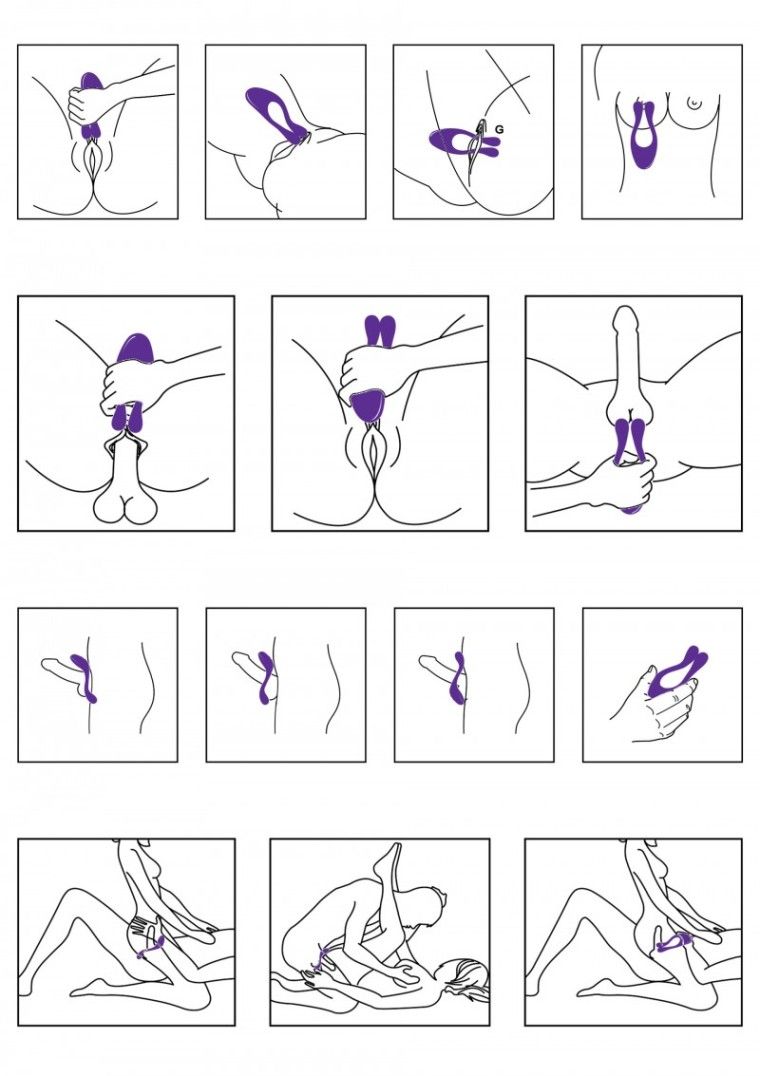 The Icon couples massager by TOYJOY Designer Edition is the ... ToyJoy - Icon Couples Massager - Purple photo-3