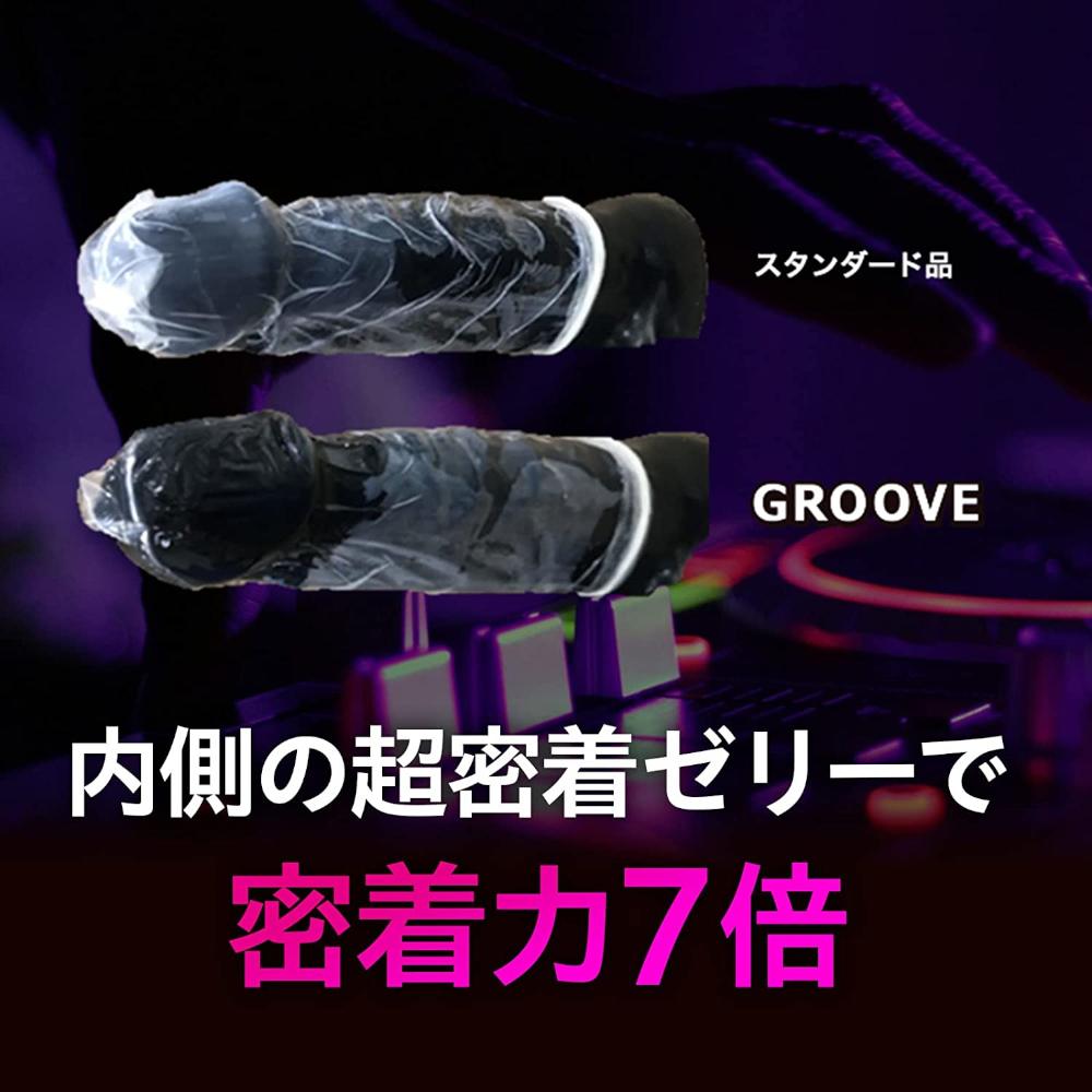 New release GROOVE!
Apply jelly to both the outside and insi... Okamoto - Groove 6's pack photo-5