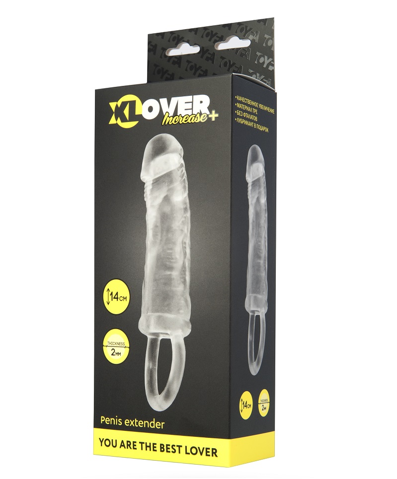Penis sleeve INCREASE+
Material: TPR
Length: 14 cm XLover - Increase+ Penis Extender - Clear photo-2
