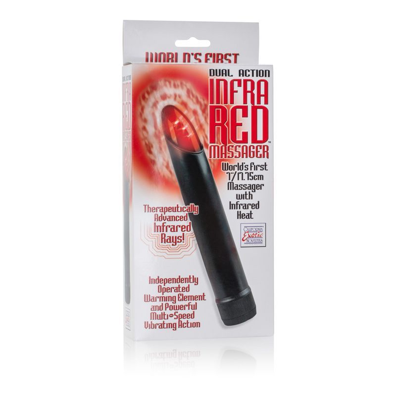 This is the world’s first massager with infrared heat! Intro... CEN - Dual Action Infra Red Massager - Black photo-5