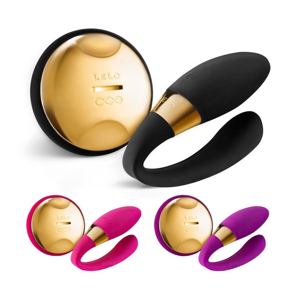 Sealed with a 24 karat gold kiss, this vibrating couples’ ma... Lelo - Tiani 24k Massager - Black photo-9