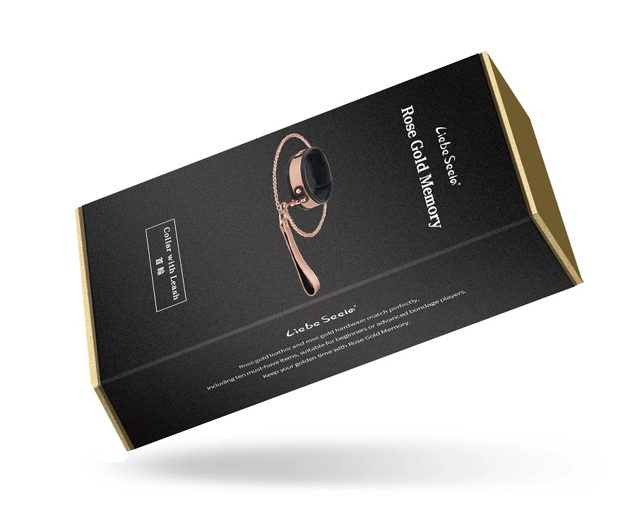 Make sure your bondage play shimmers like gold with this ros... Liebe Seele - Rose Gold Collar w Leash photo-10