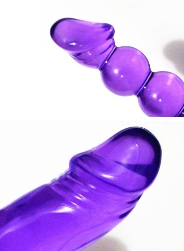 Are you looking for some special 02 Vibrators?This dual pene... Aphrodisia - Double Pleasure Dual Penetrator Vibrator - Purple photo-12