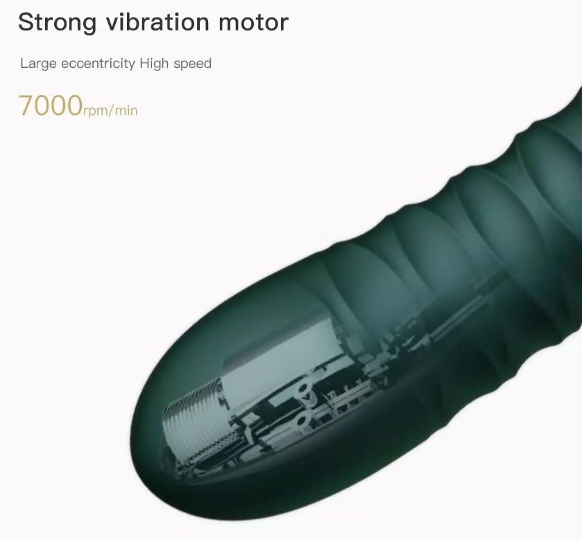 KING applies ZALO's breakthrough PowerThrust technology, org... Zalo - King APP Thrusting Vibrator - Turquoise Green photo-14