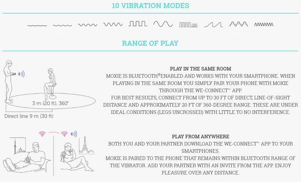 Wearable Bluetooth clitoral vibrator
Discreet and sensual ... We-Vibe - Moxie Vibrator - Aqua photo-9