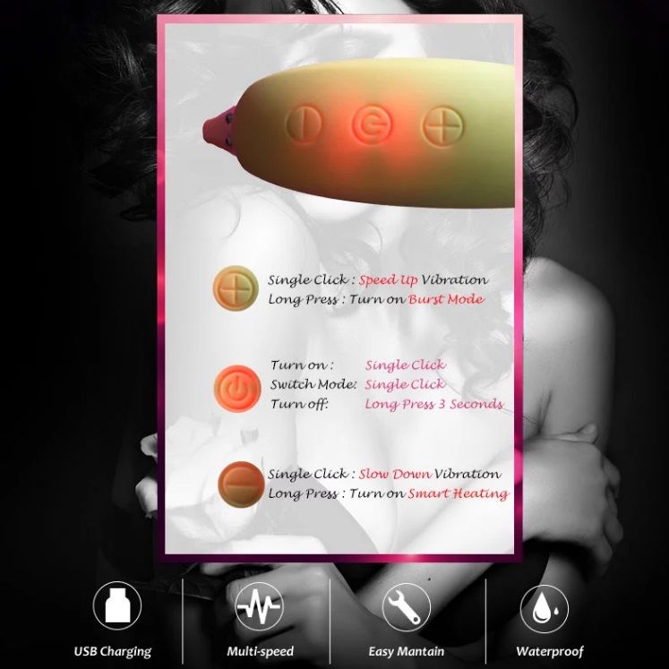 This vibrator is made of medical silicone, which has passed ... Aimec - Banana Shaped Vibrator photo-10