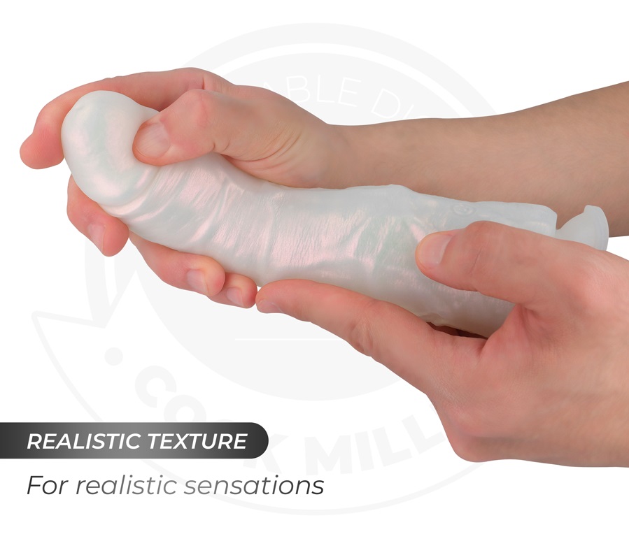The COCK MILLER 19.5 cm model is an innovative proposal in t... Cock Miller - 19.5cm Lighting Vibro Dildo - Pearl photo-5