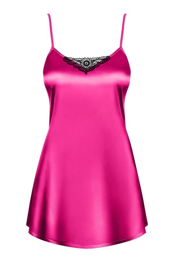 Wanna be sweet candy, delicious lollipop or appetizing cupca... Obsessive - Satinia Babydoll & Thong - Pink - L/XL photo-7