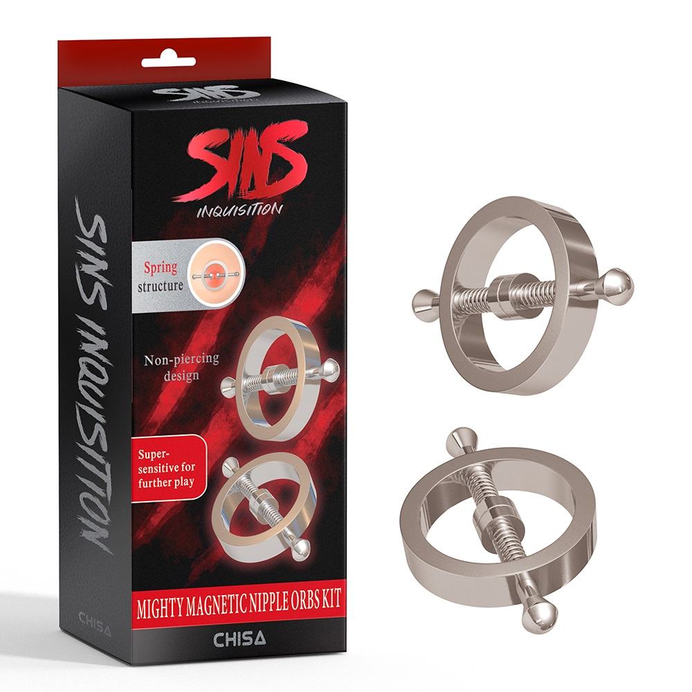 Chisa - Spring Metal Nipple Clamps - Silver photo-6