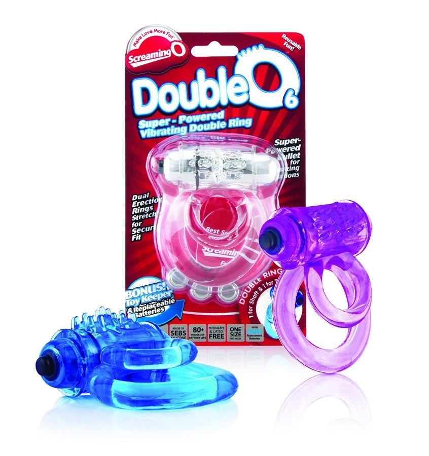 The DoubleO 6 vibrating erection ring features two specially... The Screaming O - DoubleO 6 - Purple photo-4