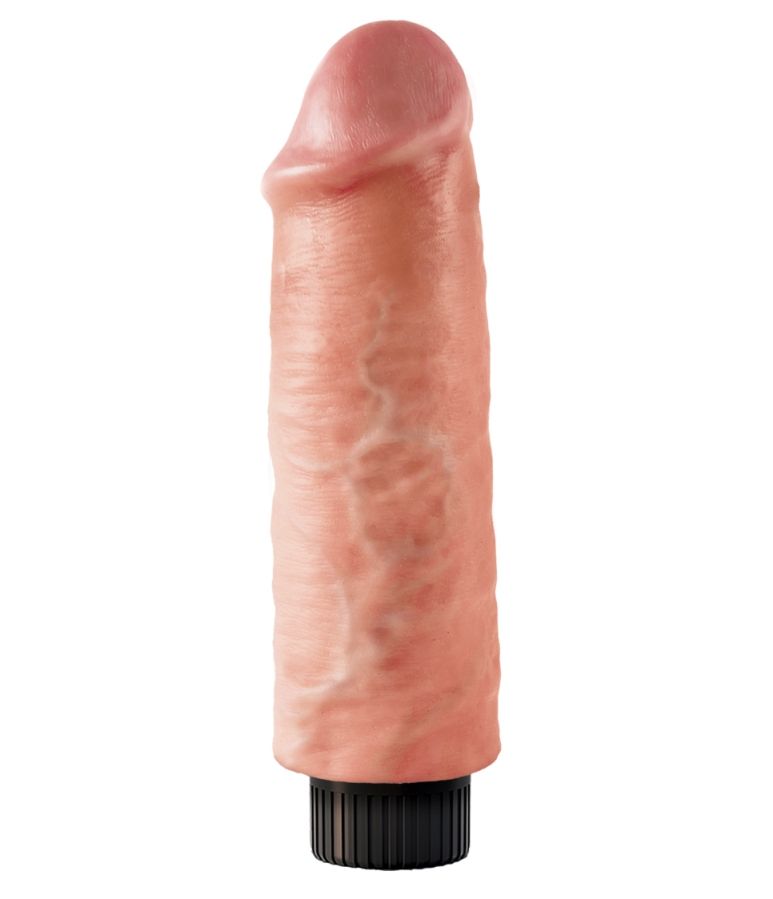 Do you want your first vibrator to look and feel just like t... King Cock - Vibrating Cock 6″ - Flesh photo-3