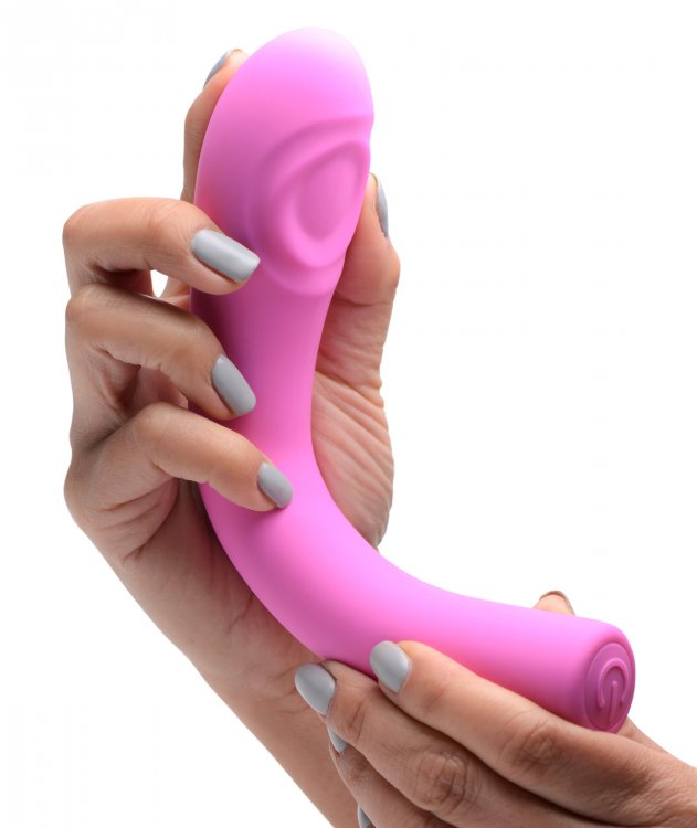 Indulge in 5 Star G-Spot Pleasure with this flexible, pulsin... Inmi - 9X Pulsing G-spot Vibe - Pink photo-3