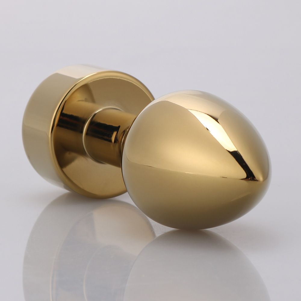 MT - 後庭塞 107x40mm - 金色/黃色 照片-3