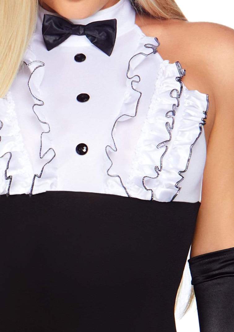 Leg Avenue - Tuxedo Bunny Costume w Tail & Ears - Black - M photo-4