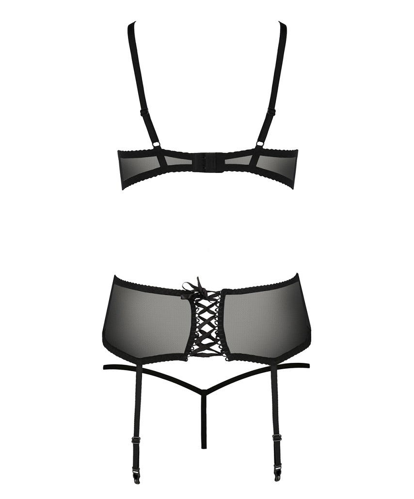 Luxury piece mainly for owners of beautiful breasts and irre... Casmir - Aurelia Set - Black - S/M photo-4