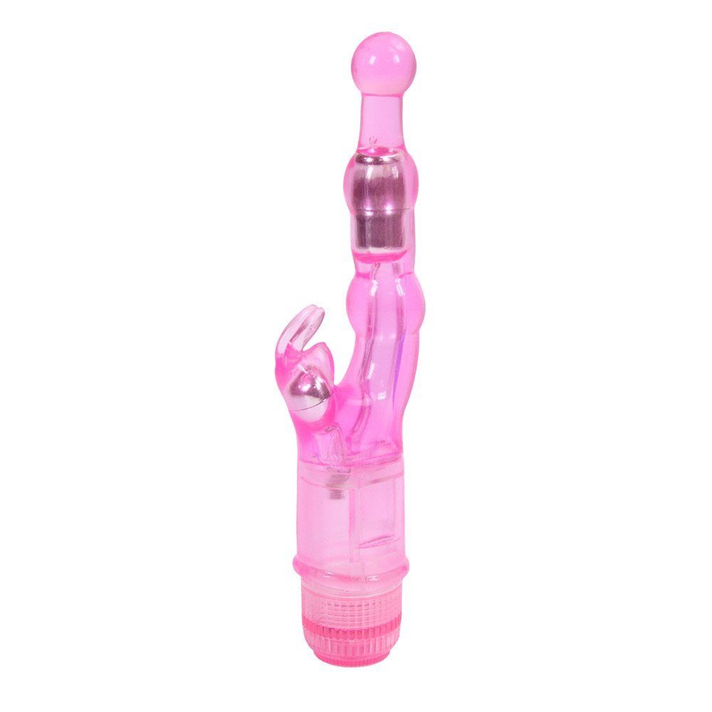 Use your waterproof Naughty Rabbit Vibrator in the tub, show... Aphrodisia - Naughty Rabbit Crystal Stimulator Vibe - Pink photo-6