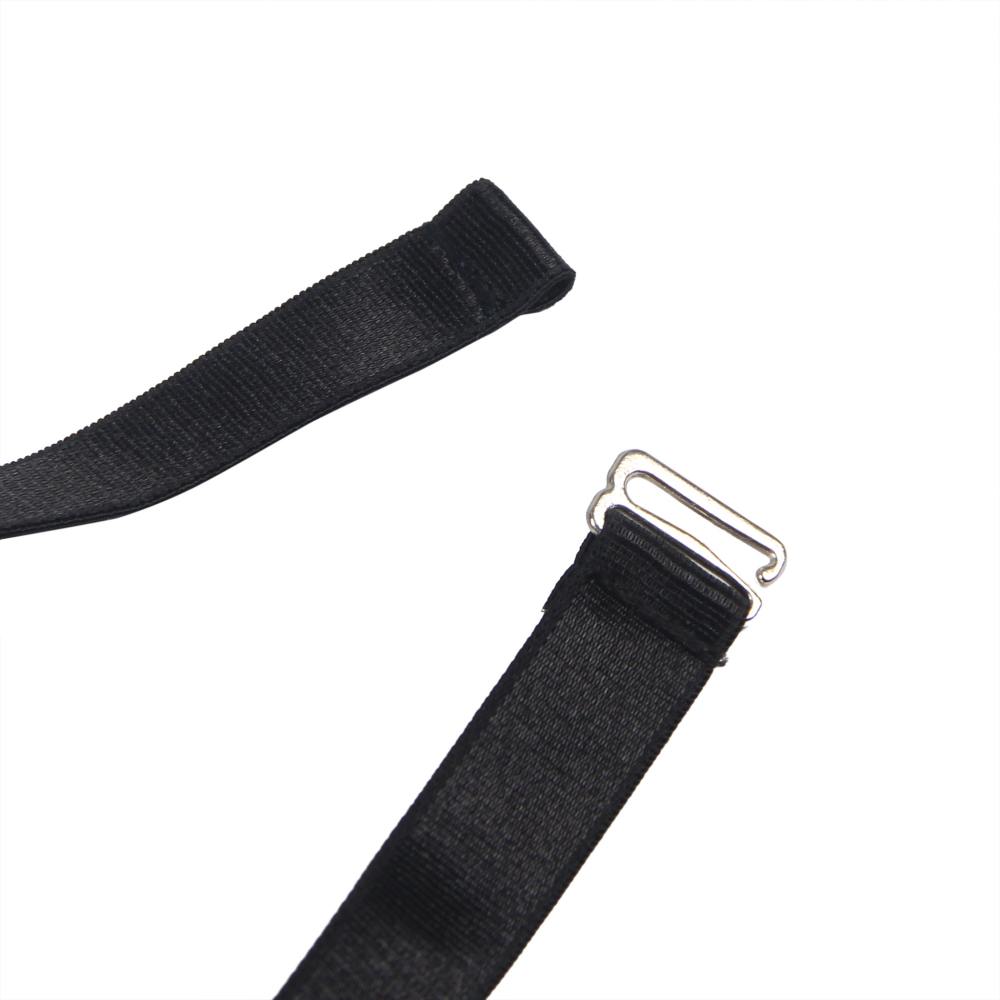 Black halter neck mesh bondage sexy garter lingerie with cro... Ohyeah - Garter Mesh Dress - Black - XL photo-9