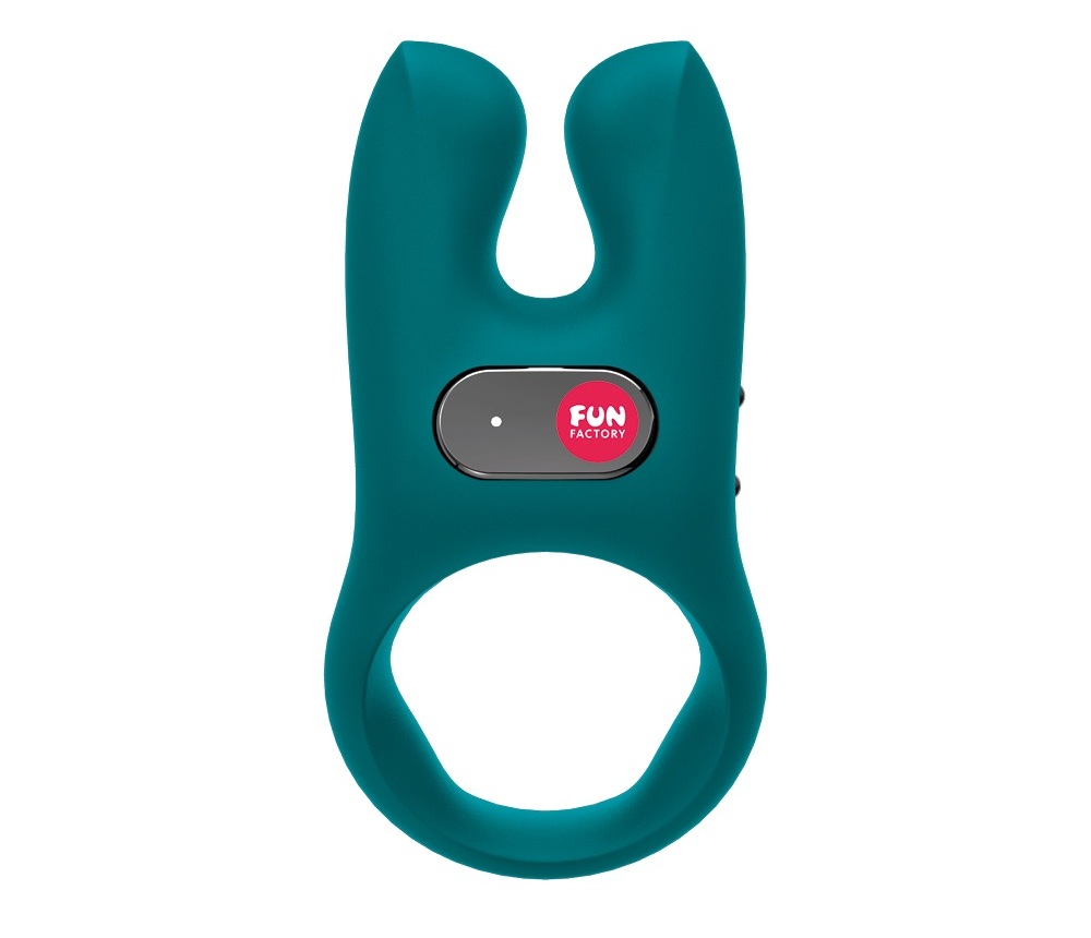 Did you know that only 18% of women orgasm from penetration ... Fun Factory - Nos Vibro Ring - Blue photo-3
