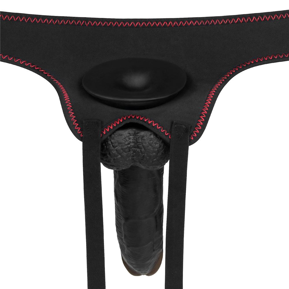 Built to deliver the most lifelike satisfaction, the Soft st... Lovetoy - Easy Strapon Set w Balls 8.5'' - Black photo-7