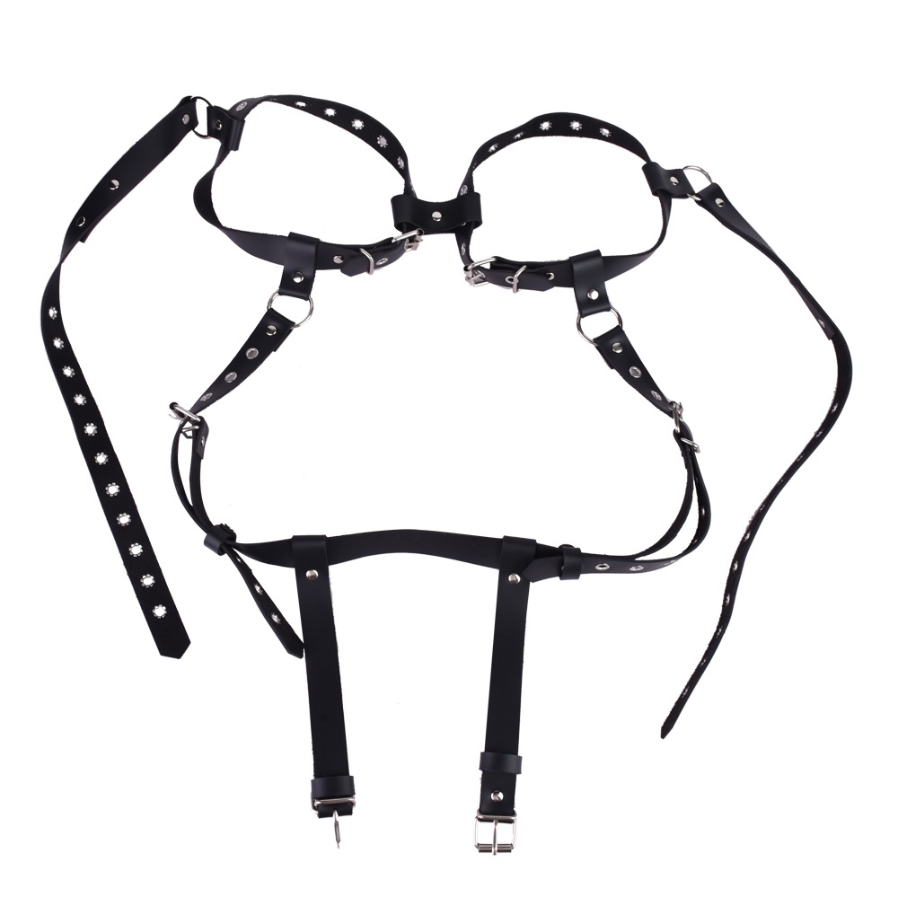 FAAK - Breast Bondage Belt - Black 照片-6