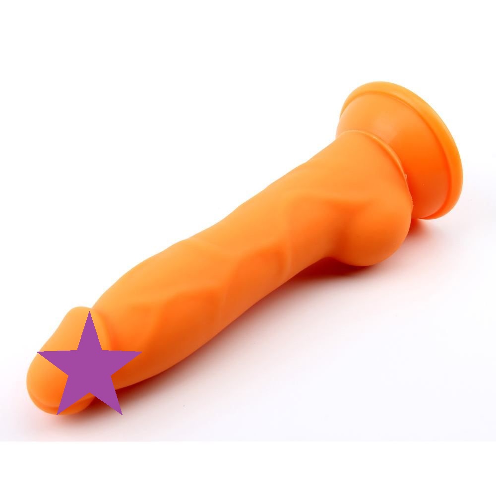 Material:Liquid Silicone
Product Size:23cm,Φ4.4cm
Product We... Chisa - C-Block Dildo - Orange photo-2