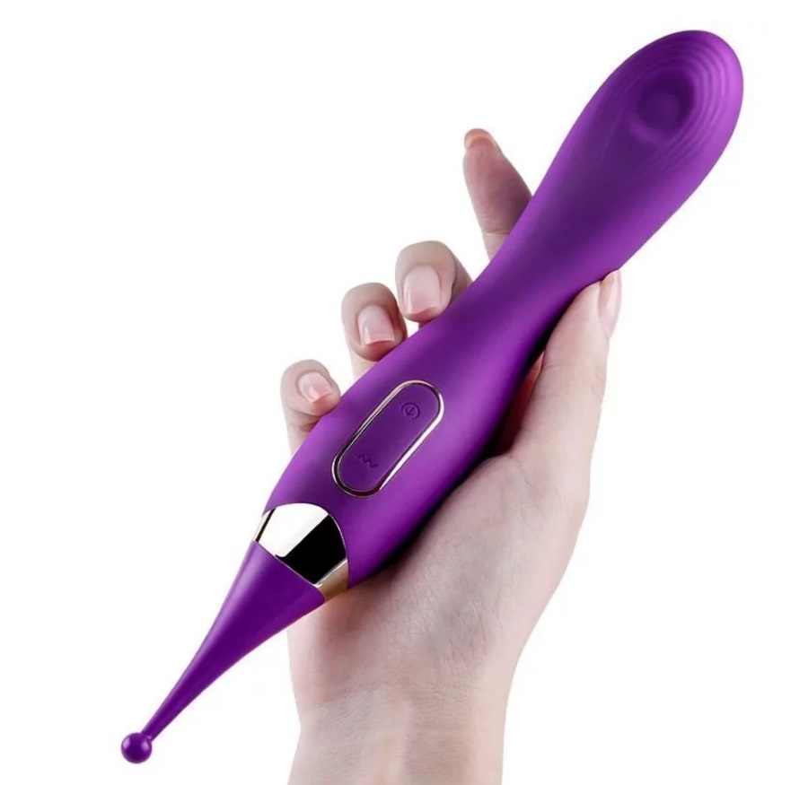 Dual motors with flapping and vibrating replaceable vibrator... Erocome - Dorado - Purple photo-3