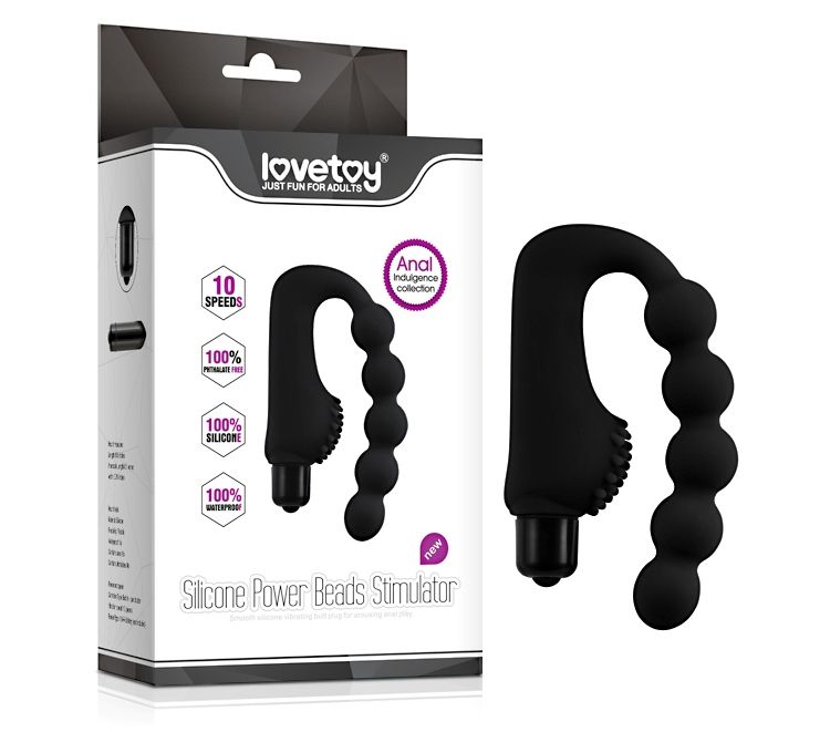 Lovetoy - Anal Indulgence Power Beads - Black photo-5