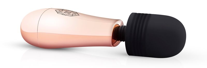 If a wand massager is too large and intense for you, then th... Rosy Gold - Nouveau Mini Massager - Pink photo-5