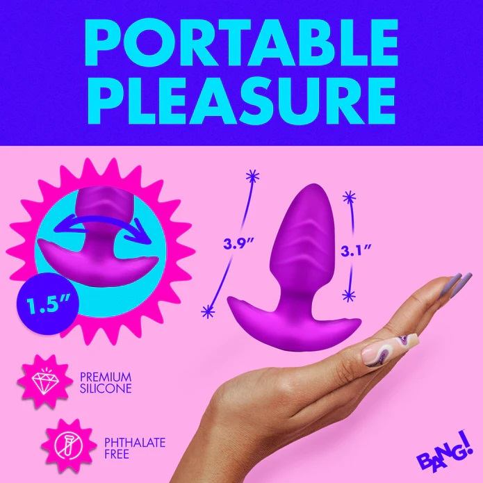 Add something more exciting to your toy bag with this rotati... Bang! - Rotating Vibro Plug - Purple photo-8