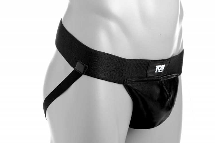 Leave a lasting impression before you even drop your drawers... TOF - Leather Jockstrap - Black - M/L photo-3