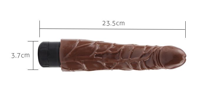 Multi-Speed Vibrations, Waterproof, Phthalate Free
Material... Chisa - Mambo Vibe Dildo 9″ - Brown photo-7