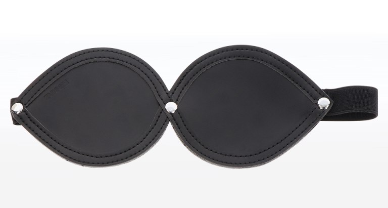 This vegan leather TABOOM Infinity Blindfold is lined with s... Taboom - Infinity Blindfold - Black photo-5