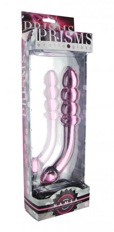 Both versatile and alluring, Hamsa offers two contrasting sh... Prisms Erotic Glass - Hamsa G-Spot Wand - Pink photo-6