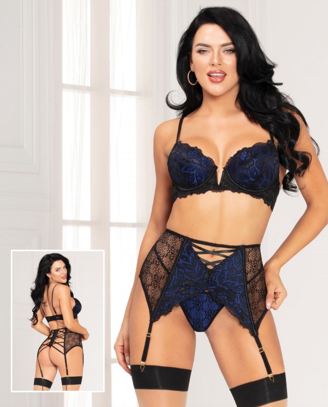 STM - Radiance 內衣3件裝 - 藍色 - S 照片-3