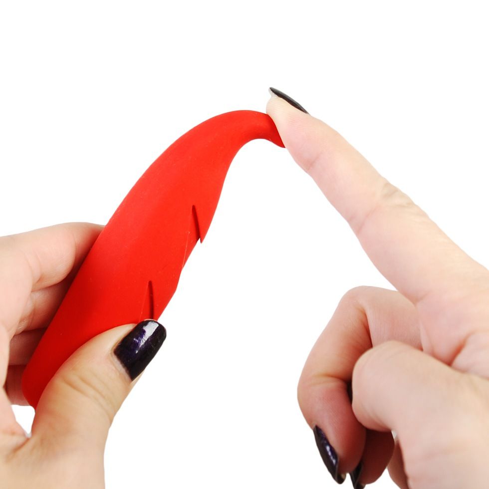 A stick rotor covered with a powerful rotor with mat silicon... A-One - Smooth Red Vib photo-2