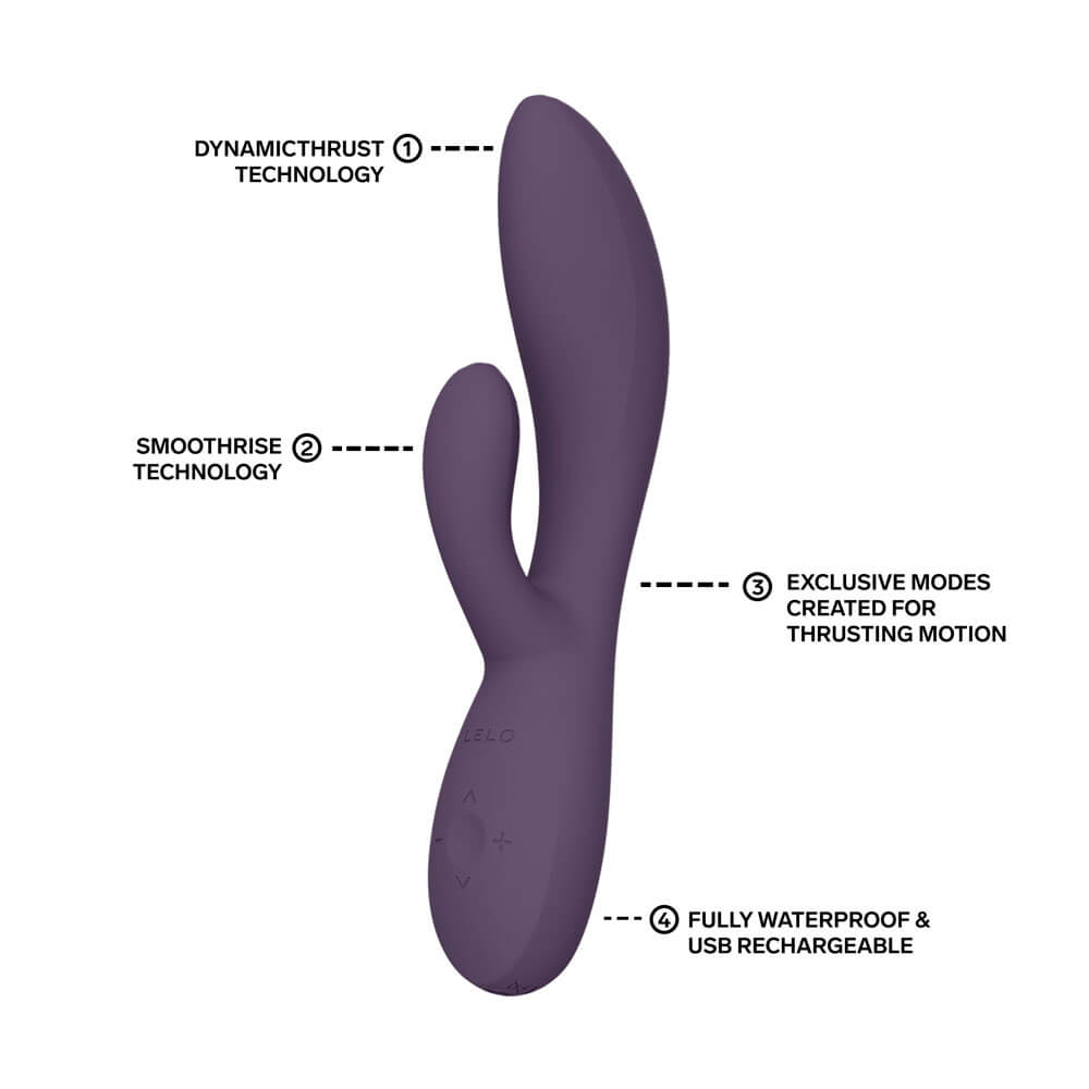 Lelo - Ina 可APP控制 抽插式兔仔震动棒 - 暮光紫 照片-6