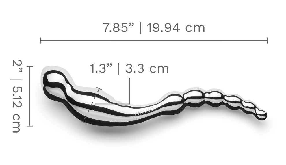 Satiate your desire for the sensation of fullness and weight... Le Wand - Swerve Double Ended Metal Dildo  photo-7