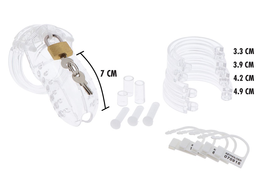 Extreme by Hidden Desire offers a unique collection of penis... Hidden Desire - Extreme Acrylic Chastity Cock Cage - Clear photo-3