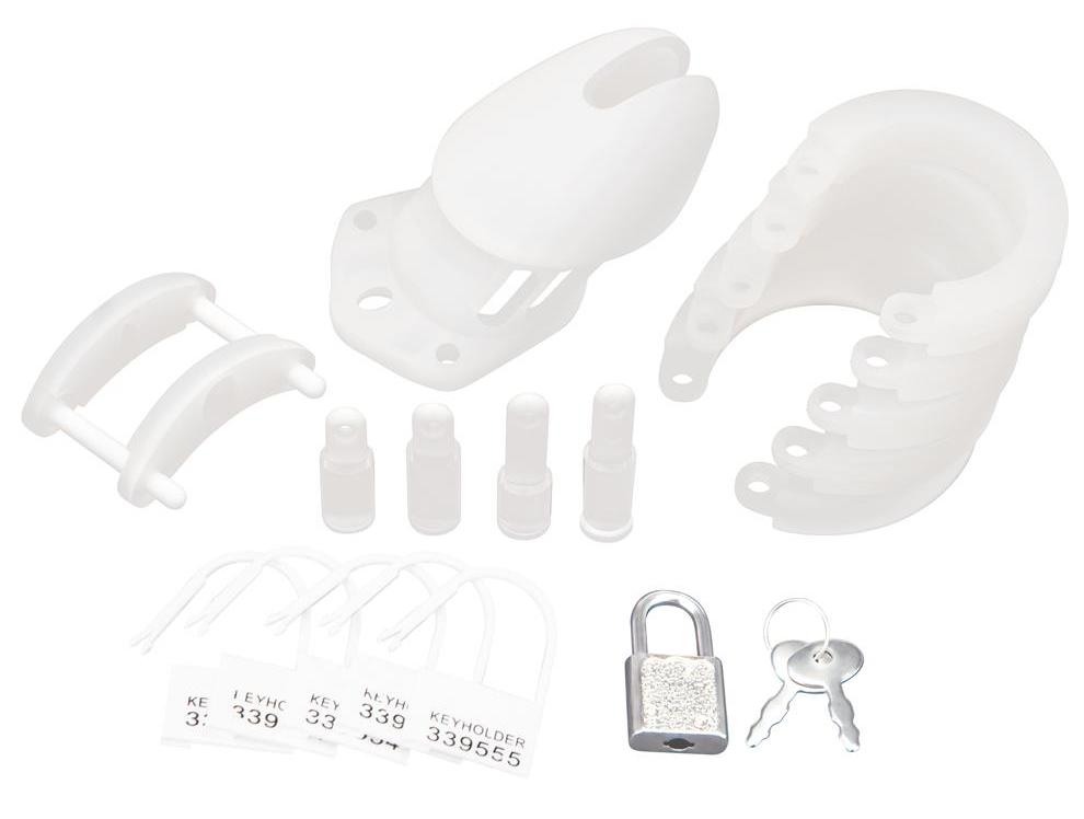 The Silicone Chastity Cage Device offers the best of comfort... Blueline - Silicone Chastity Cage - 45mm Ring photo-3