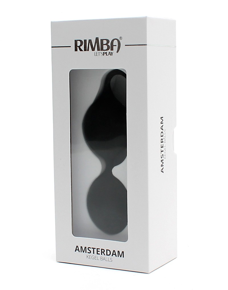 These bigger shaped kegel balls help you to train your pelvi... Rimba - Amsterdam Kegel Balls 35mm - Black photo-6