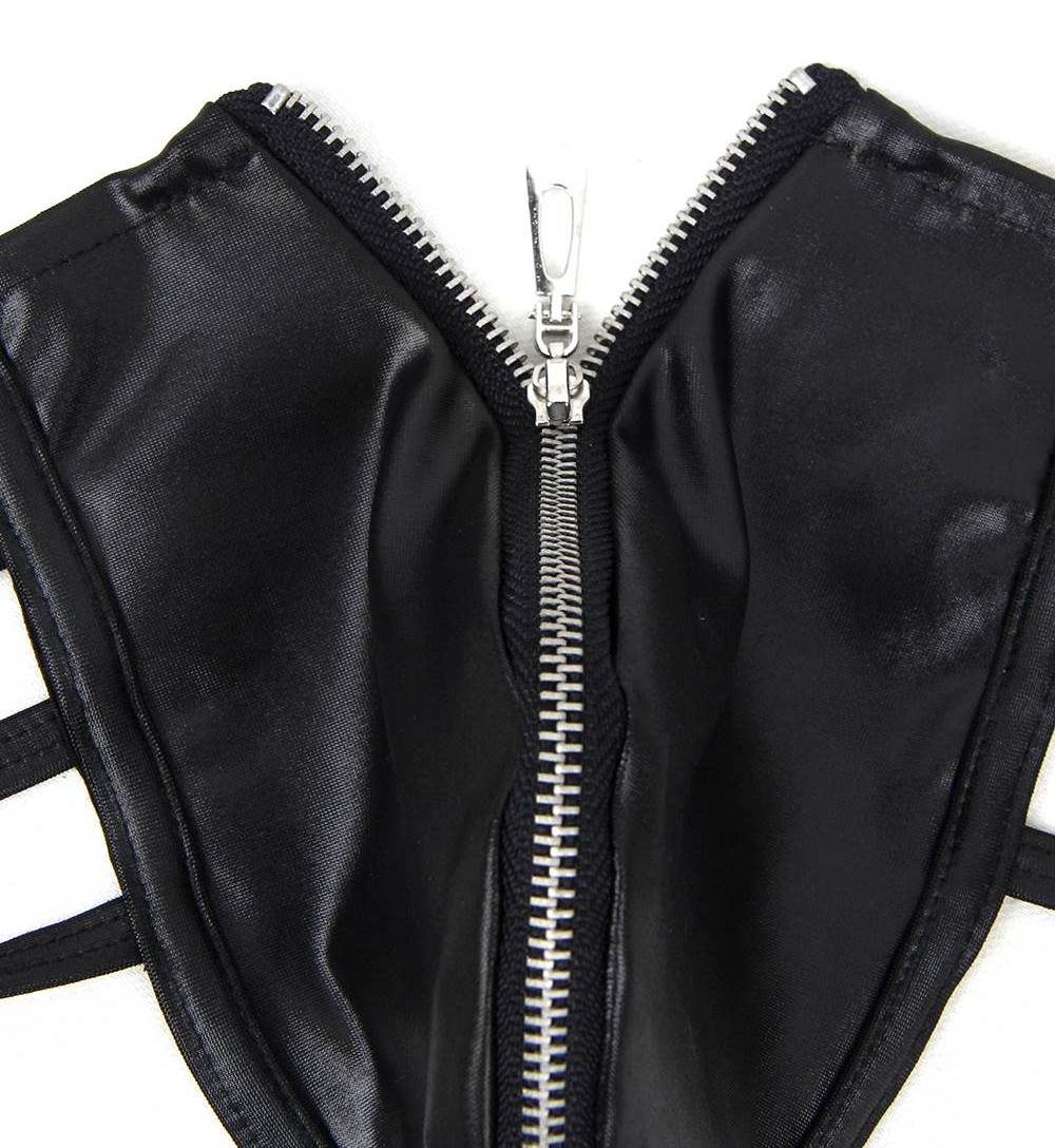 Mens Synthetic Leather Sexy Zipper Panties
Material &n... Ohyeah - Sexy Zipper Men Panties - Black - L photo-7