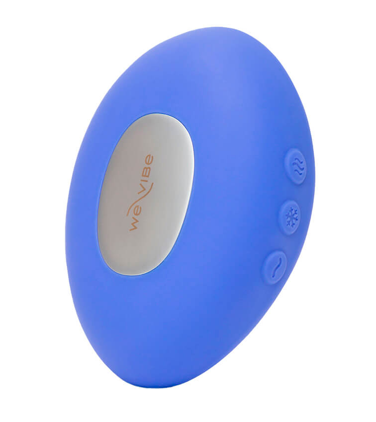 Designed as a lay-on vibrator with precision temperature... We-Vibe - Temp Cooling & Heating Massager - Lavender Blue photo-5