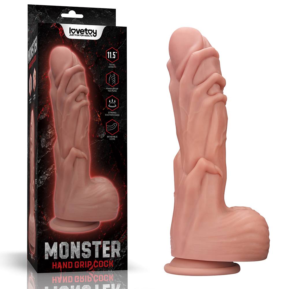 Lovetoy - 11.5" 握住阴茎大码 - 肉色 照片-17