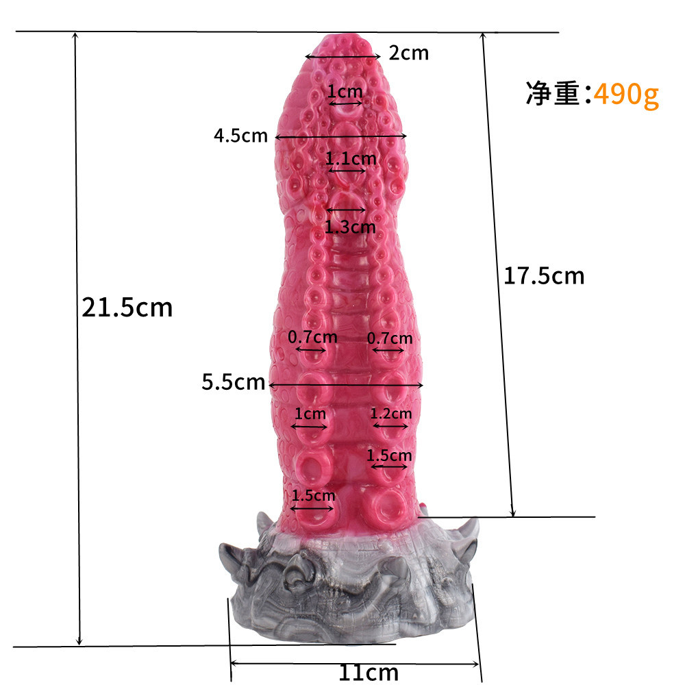Material: silicone
Intotal: 21cm
Insert length: 17.5cm
Dia... FAAK - Yocy Monster II Dildo - Gory photo-7
