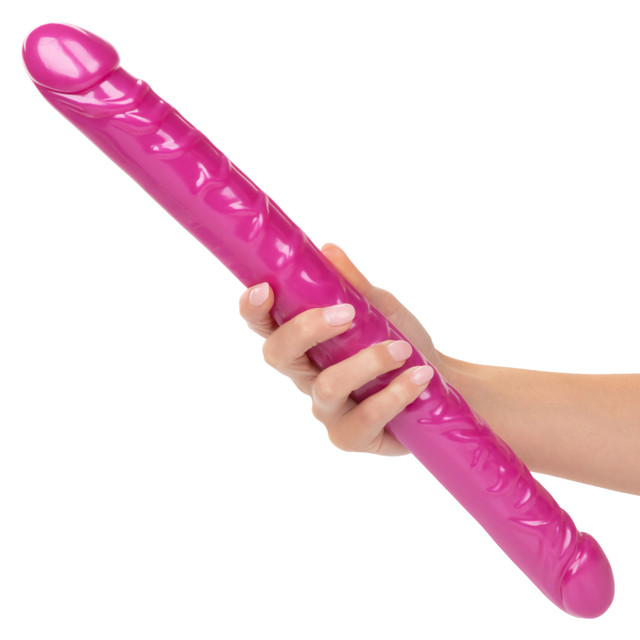 Indulge in your naughtiest fantasies and give yourself over ... CEN - Size Queen 17" Double Dildo - Pink photo-4
