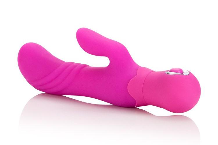 The Posh Silicone Thumper “G” packs powerful pleasure for al... CEN - Posh Thumper "G" Rabbit Vibrator - Pink photo-4