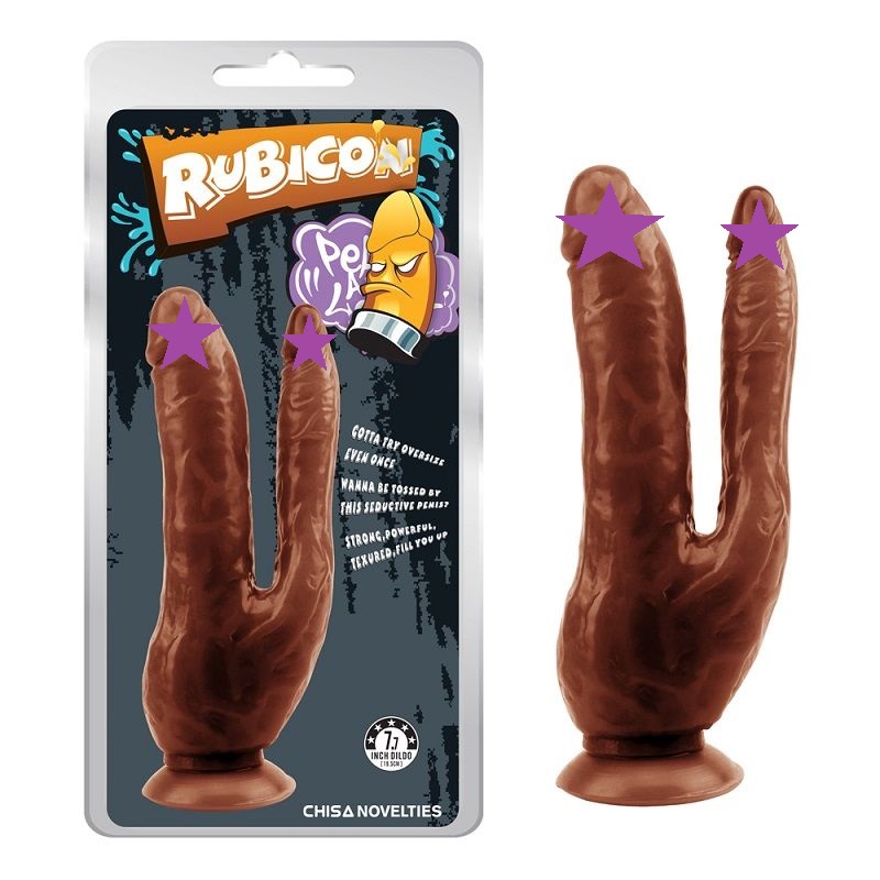 Chisa - 7.7″ Double Dildo - Brown photo-2