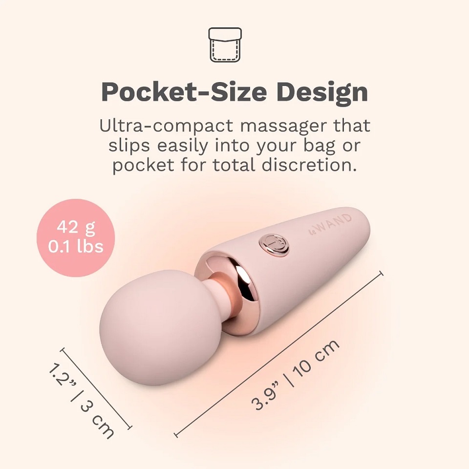 Le Wand - Mini Wand Pocket Massager - Rose Gold photo-8